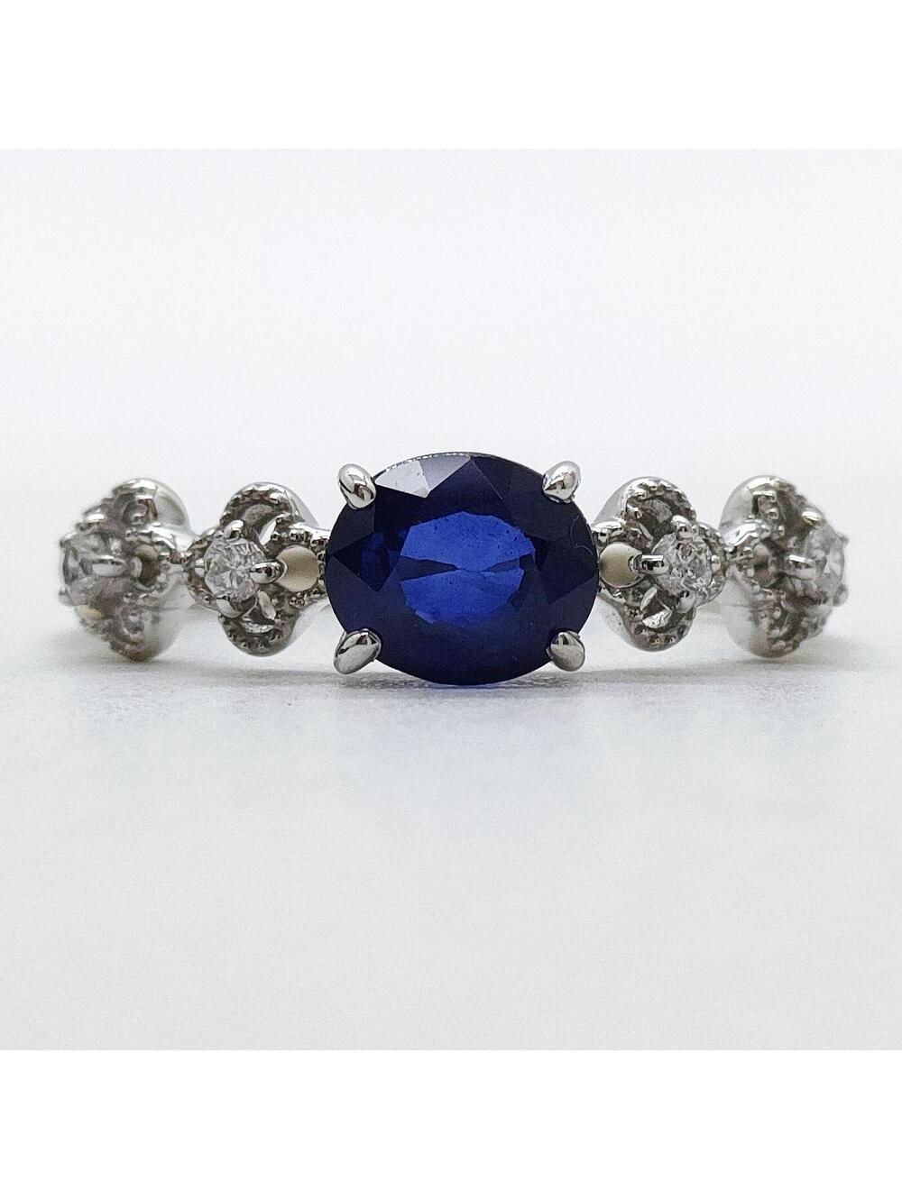 Jewelry Ring 1ct White Gold White gold Blue 2343356